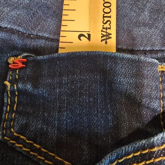 Seven7 Jeans Women’s Montreal Dark Wash Tummyless High Rise Skinny Sz 14 - Picture 8 of 15